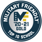 Military Friendly Top 10 School badge