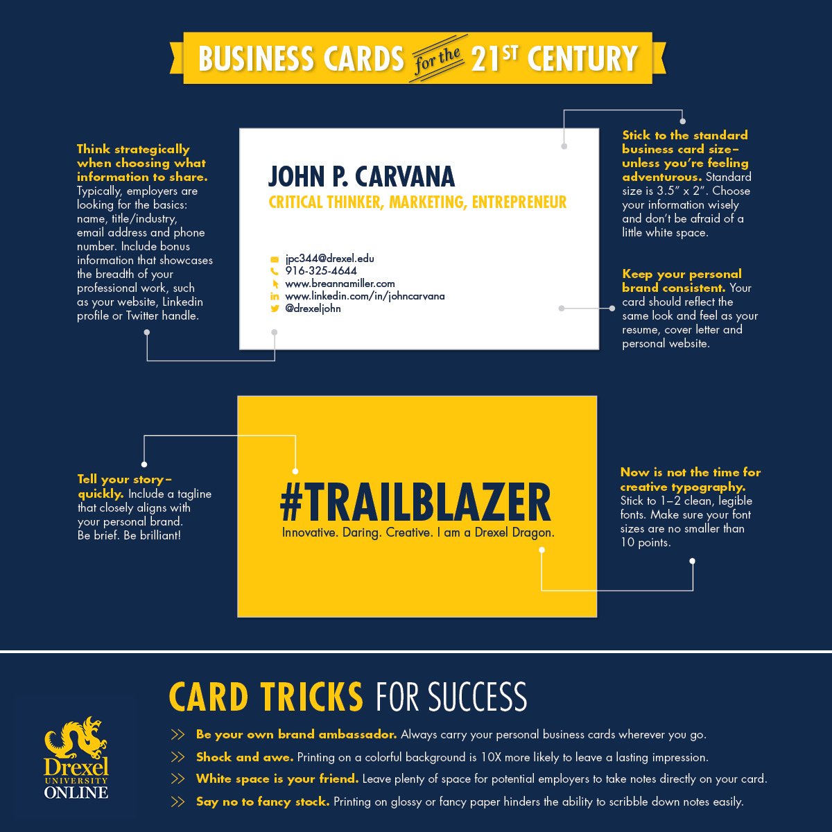 Infographic - Business Cards